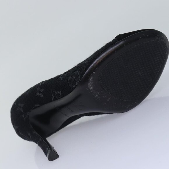 Pre-owned Authentic Louis Vuitton Monogram Tweed Pumps - Picture 6 of 10